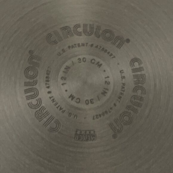 Meyer Circulon Pan 12" French Skillet Pan UNUSED Hand-Anodized Aluminum - Picture 7 of 9